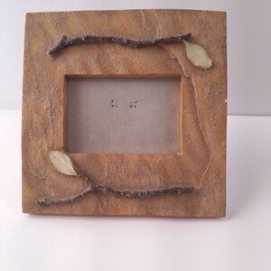Rustic Stone and Twig Photo Frame | Nature-Inspired Home Decor | Woodland Cabin